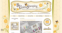 Desktop Screenshot of becreativestamping.com